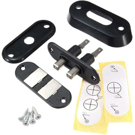 le Commutateur Noir de Contact Porte Coulissante pour Verrouillage Central Voiture D'Alarme T4 (1/4)