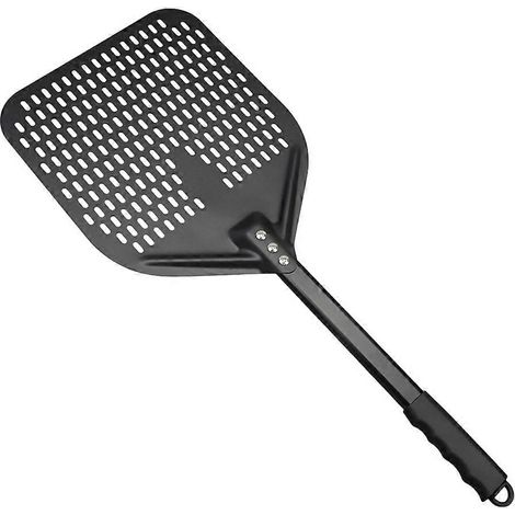 Pelle à pizza en métal perforée antidérapante de 30 cm, outil professionnel pour four, accessoires de cuisine pour restaurants et particuliers. (1/5)