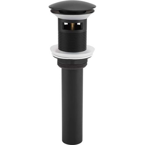 Pop-up-Spülbeckenablauf für Badezimmerarmatur, Messing-Spülbeckenablauf G1 1/4" ohne Überlauf (1/3)