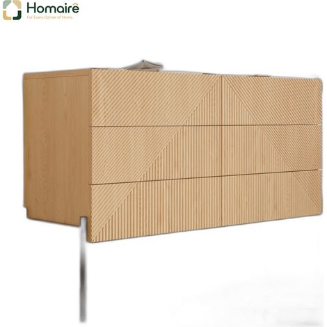 Flur- Garderobenschrank natur aus MDF 115.5 x 38 x 75 cm HOMAIRE (1/5)