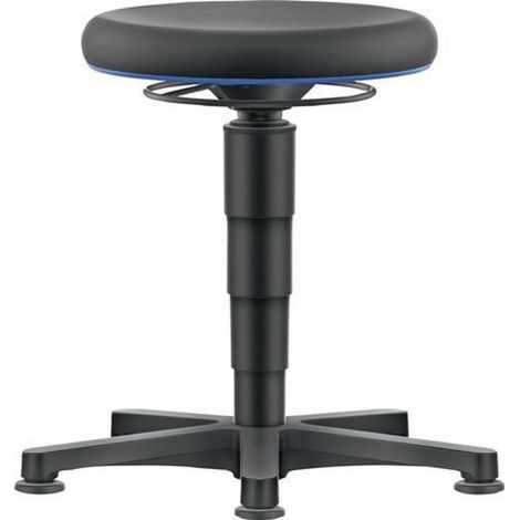 Drehhocker Bodengleiter Integralschaum Integralschaum schwarz Sitzhöhe:450-650mm (1/4)