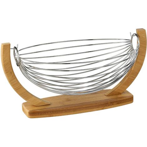 Northix Cestino Oscillante Naturale e Argento 36x21x18,5 cm (1/4)