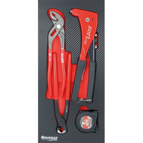 Carbon Finishing Schaumstoffmodul Nietzange / Zange DRAKKAR TOOLS - 09878