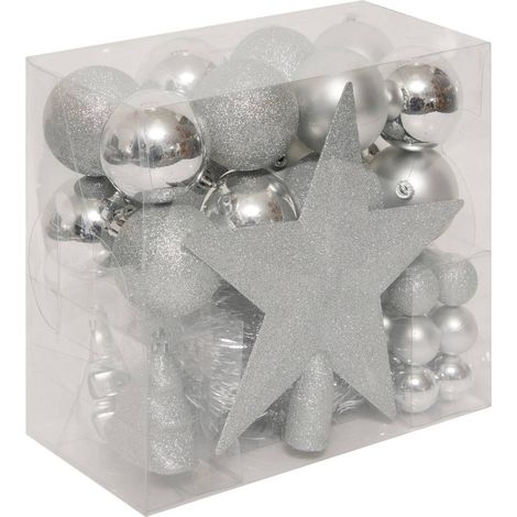 Kit bdn 44 pezzi kalli argento - Feeric lights & christmas