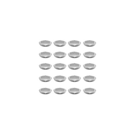 Set di 6 griglie di ventilazione in acciaio inox, griglia di ventilazione per armadietti - Griglia di ventilazione rotonda da 60 mm, utilizzabile in garage, bagno, camera da letto - Crezuo