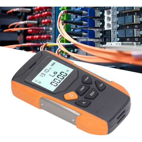Wattmètre optique lithium-ion G9-Y00 -70+6°C, testeur d'atténuation de haute précision pour communication par fibre optique, mini wattmètre optique, testeur universel pour fibre optique à interface FC (1/5)