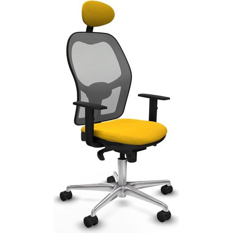 piqueras-y-crespo Silla Ergonómica Jorquera Amarilla (1/3)