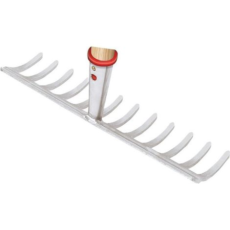 IDEAL RASTRELLO  DA GIARDINO  LARGHEZZA  DI LAVORO  372  MM  14  DENTI  CON  GOLARE  CONICO  SENZA  MANICO  -  66401400 (1/2)