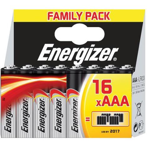Energizer 628123 Pila Ministilo AAA Alcalina 1,5 V 16 Pezzi colore Nero Grigio (1/3)