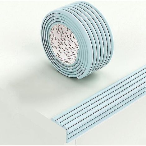 Bande de protection de sécurité pour bébé de 2 m, protège les bords de table et de bureau, protège les coins de meubles, sécurité enfant, bleu clair (1/5)