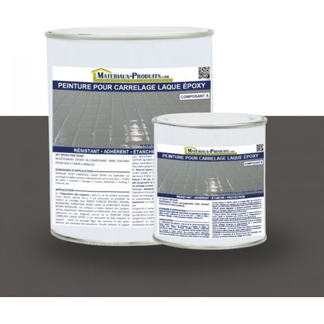 Peinture Laque Epoxy Spécial Carrelage - 1 Kg Gris basalte - MATPRO (1/3)
