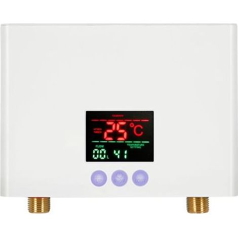 Chauffe-eau instantané électrique 220V 3KW sous évier avec affichage de la température LED, étanche et résistant à la pression (1/5)