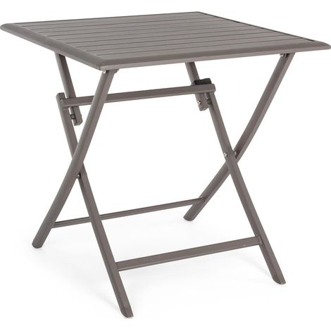 Klappbarer Tisch aus Aluminium "Elin" für den Einsatz im Garten und auf der Veranda -70 x 70 cm / Ciok (1/5)