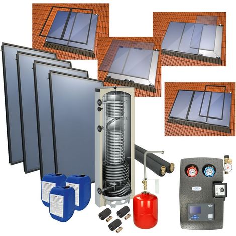 Set solaire 4plus en version intégration avec 4 capteurs