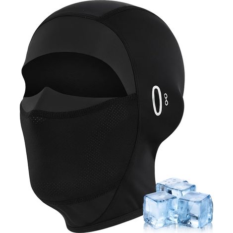 Cagoule Moto Respirante Été pour Hommes et Femmes, Cagoule Moto Antiglisse avec Protection UV et Tissu Rafraîchissant, Taille Unique pour Cyclisme, Randonnée, Plein Air et Conduite Prolongée (1/5)
