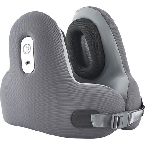 Oreiller Cervical de Voyage - Oreiller Cervical de Sommeil en Mousse Souple pour Voyage,Appui-Tête Ergonomique avec Écouteurs sans Fil pour Trajets Domicile Studio (1/5)