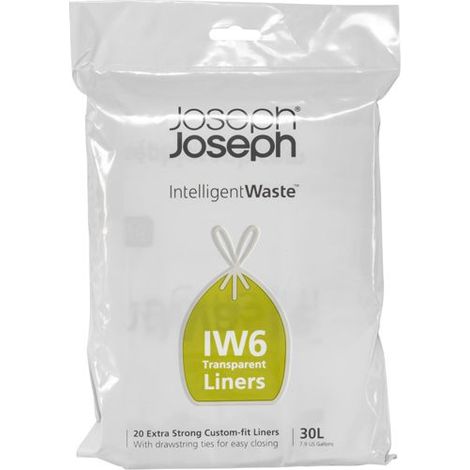 Joseph Joseph Müllbeutel 20 Stück, 30 L transparent