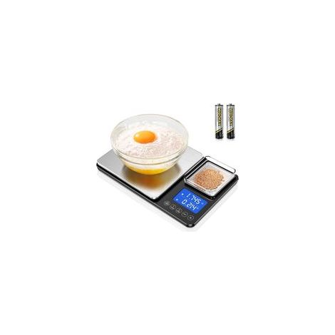 Balance de cuisine à double plateforme avec une précision de 0,001 once, une balance de cuisine de haute précision adaptée à la pâtisserie. (1/5)