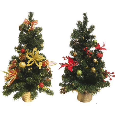 Weihnachtsbaum bereits mit Vase dekoriert