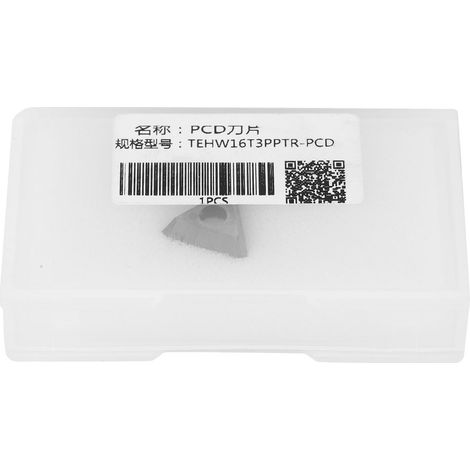 Ortviai Plaquette de tournage PCD TEHW16T3PPTR pour tour CNC – haute dureté, résistance thermique 800 °C (1/5)