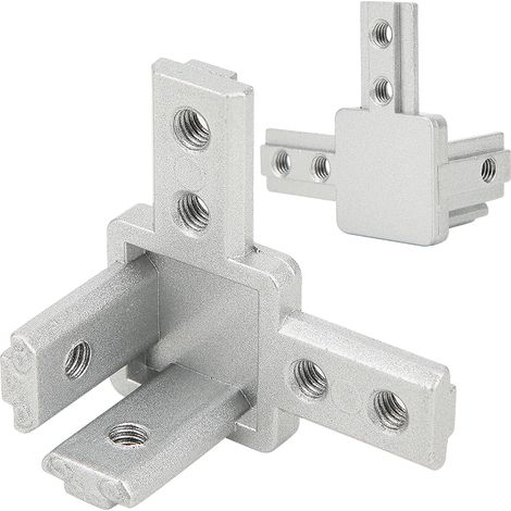 5 Stück 3-Wege-90-Grad-Eckverbinder aus Zinklegierung für T-förmige Aluminiumprofile (Europäische Norm 3030) (1/5)
