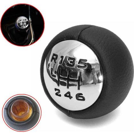 6-Vitesse Pommeau Levier Vitesse Pour Peugeot 307 308 3008 407 5008 807 Citroen C3 C4 C8 (1/4)