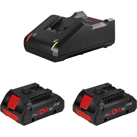Bosch professional bosch 2x procore 18v 4,0ah + gal 18v-40 1600a01ba3 3165140970341 (1/10)