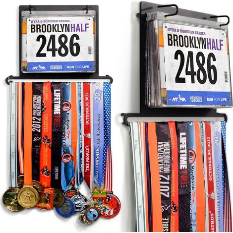 Medal Storage Rack, Wall Mounted, Metal, with Ten Numbers Storage Bag, Package Accessories Included (1/4)