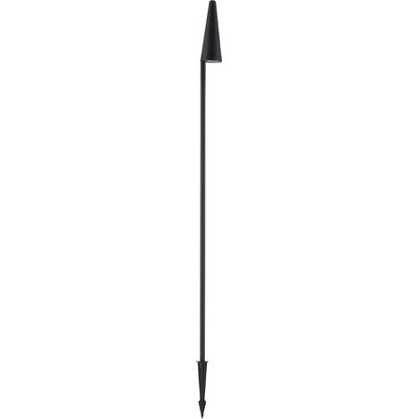 Merano Guelph Piquet Extérieur Aluminium Noir, Verre Clair LED 8.5W 590Lm 3000K IP54