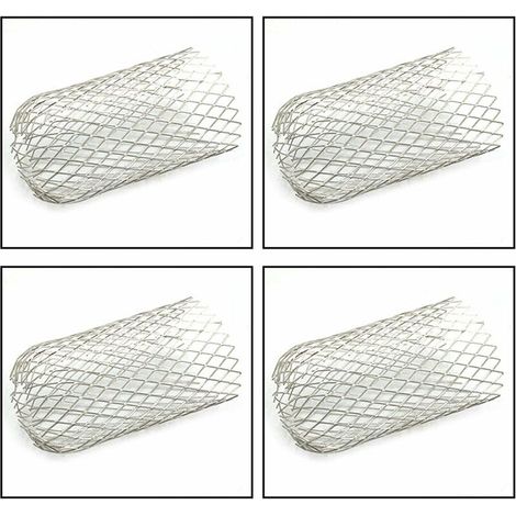 Green Mobility-4 Pièces Crapaudines pour Gouttière D’Environ Filtres De Gouttière Grille Grillage Stop Feuille Crapaudine Crépine Pare Feuille Cache Gouttière Acier Inoxydable 6,69 X4.72Pouces (1/5)