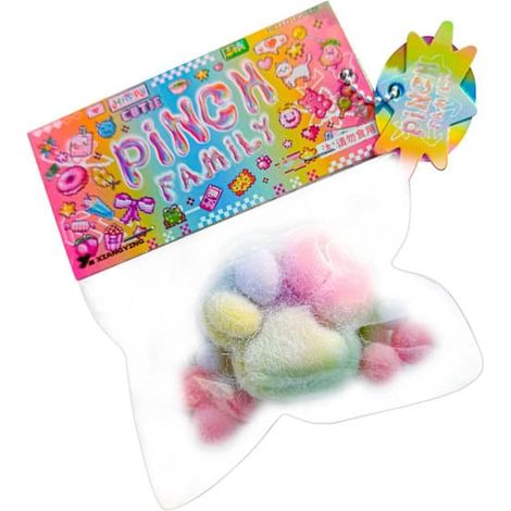 Taba Patte de Chat Squishy, Jouet Anti-Stress Kawaii pour les Amoureux des Animaux Rose NoireRose noir (1/3)