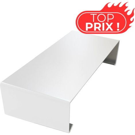 Eclisse ECO50 de couvertine pour acrotère toit-terrasse - Blanc Pur - RAL 9010 - ALUHOME
