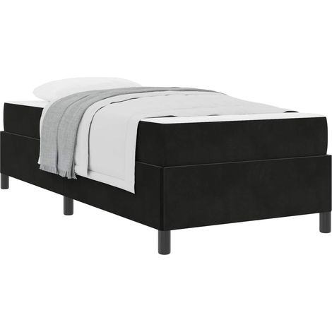 Maison Exclusive - Bettrahmen mit Matratze Schwarz 90 x 200 cm St