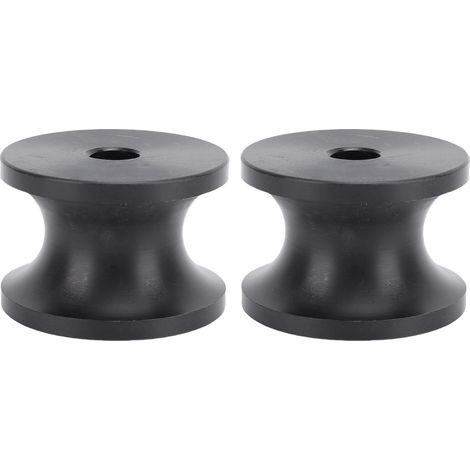 Ortviai Rouleaux pour remorque de bateau en nylon noir – 2 pièces, 62 x 43 mm, résistants et anti-rayures (1/5)