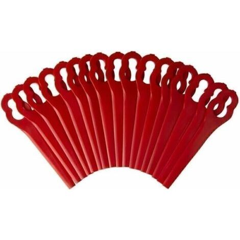 royaluxe-100Pcs PA6 Lames pour Coupe-Bordures Einhell GE-CT 18 Li, GC-CT 18/24 Li, BG-CT 18 Li, RG-CT 18 Li,Lames de Rechange Plastique (1/5)