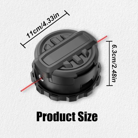Pièce de rechange pour tête de tondeuse DWO1DT995, compatible avec les coupe-bordures DeWalt DCST922, DCST925, DCST970, DCST990, fil de coupe durable pré-enroulé de 0,080 pouce et de 20 pieds (1 pièce (1/4)