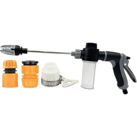 pour Tuyau d'Arrosage, Lance À Haute Pression Pour Tuyau, Pulvérisateur Réglable Lavage Auto Et Arrosage Pelouse B - (1/5)