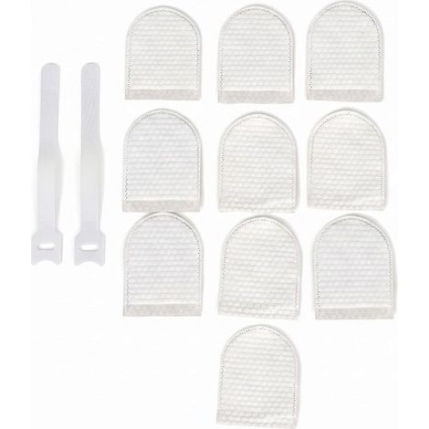 Paquet de 10 sacs en coton filtrant pour robinet,sac filtrant pour robinet haute densité pour l'élimination des sédiments et de la rouille,comprend 2 sangles réglables (1/5)