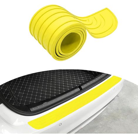 (9 x 90 cm / 35,4 Zoll) Gelber Heckstoßstangenschutz, Keiurot Universal