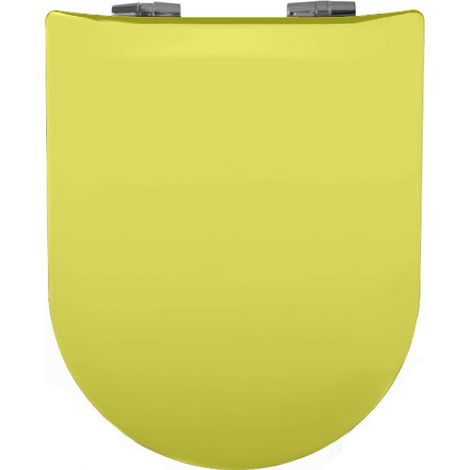 Abattant WC Wood Slim Vert anis Brillante - descente assistée - déclipsable - Olfa