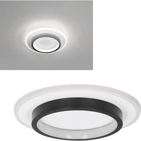 Plafonnier LED simple et élégant pour couloir, lampe de plafond intérieure innovante, noir, 85-265 V, lumière blanche (1/5)