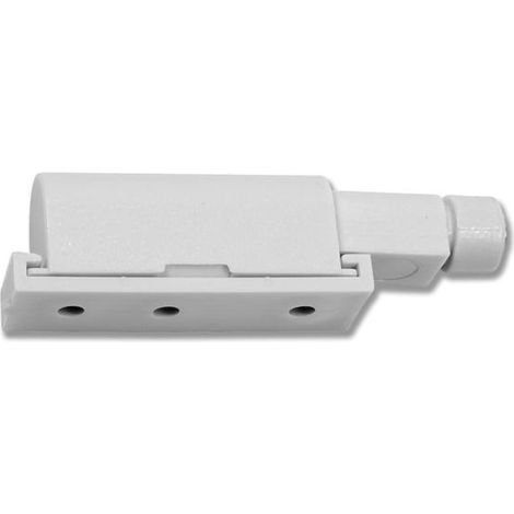 Cierre Push Latch para atornillar (10 unidades) - Amortiguador / Acabado plástico gris