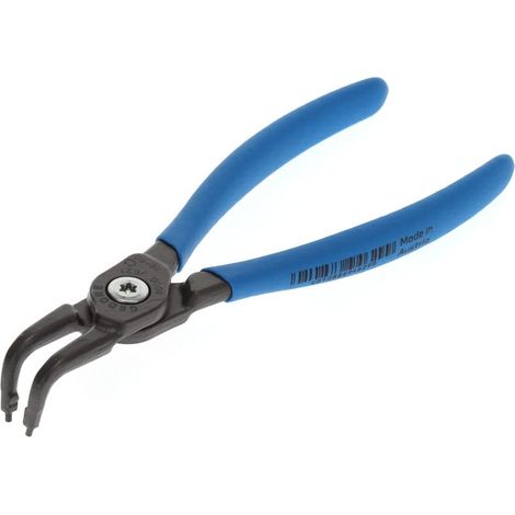 Pince de montage pour circlips intérieurs, Résistant à la déformation, coudée à 90°, Diamètre des pointes : 1,8 mm, 8000 JE 21 (1/5)