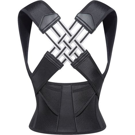 Correcteur de posture ajustable pour hommes et femmes - Soutien des épaules et de la colonne vertébrale L