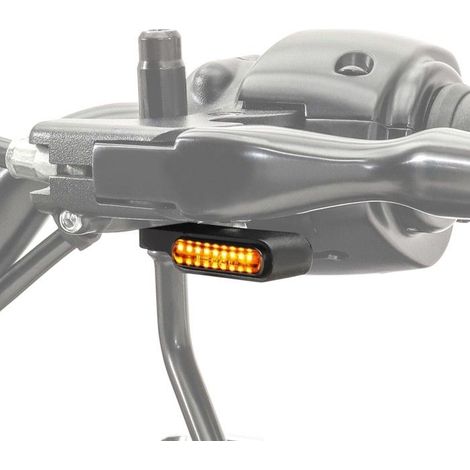 Indicatori di direzione LED sequenziali per manubrio moto Lumitecs BL8 2 pezzi oscurati