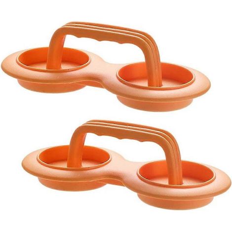 Presse à hamburgers antiadhésive, kit de presse à hamburgers orange (1/5)