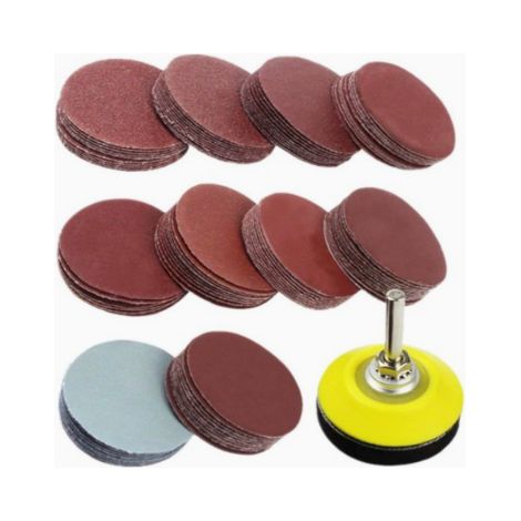 200 Pièces Disques de Ponçage 50mm Disques Abrasifs Grain 80 180 240 320 400 600 800 1000 2000 3000 pour Meulage Fraisage Gravure (1/5)
