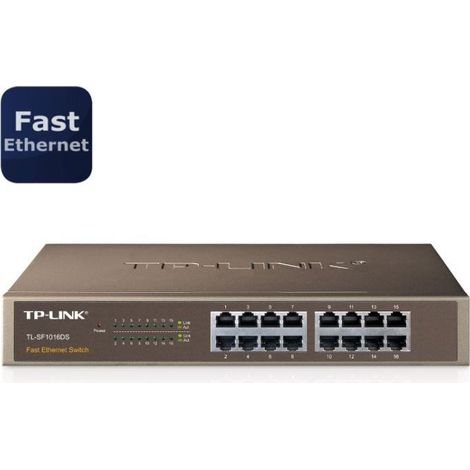 TP-Link TL-SF1016DS: 16-Port 10/100 Mbit/s Switch (1/5)