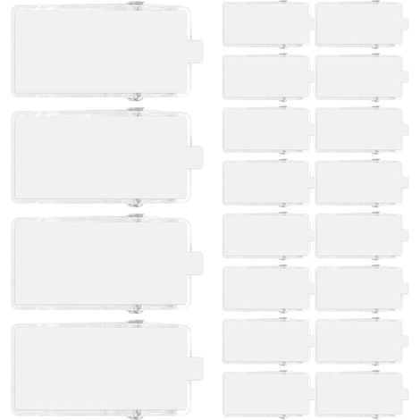 PRETYZOOM 50 Clips adhésifs à ressort en plastique ABS