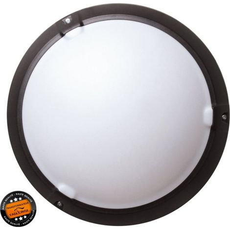 Hublot LED Rond Intérieur Extérieur 15W 4500K IP65 Noir WOLTZ (1/2)